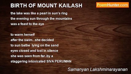 Samanyan Lakshminarayanan - BIRTH OF MOUNT KAILASH