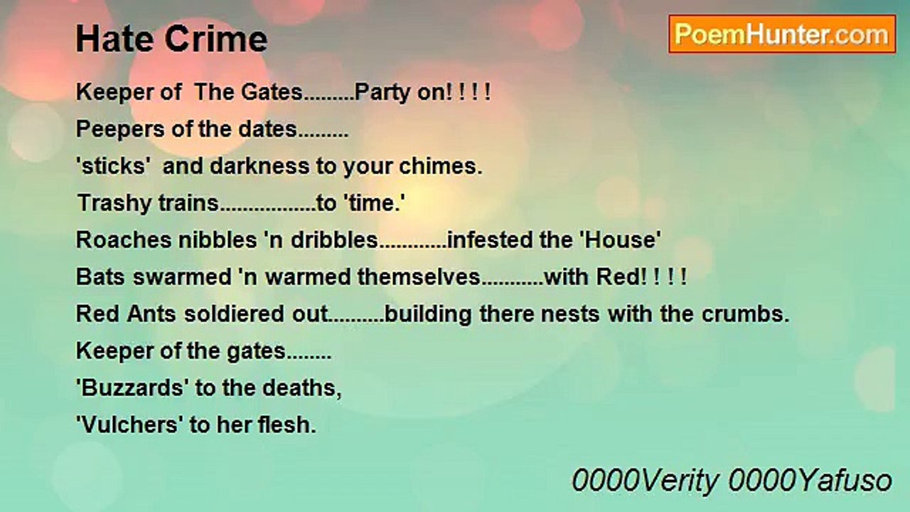 0000Verity 0000Yafuso - Hate Crime