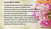 Leslie Alexis - Love like Lotion