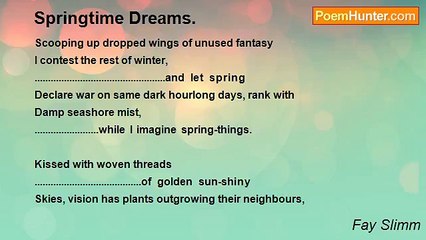 Fay Slimm - Springtime Dreams.