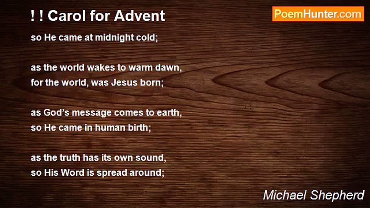 Michael Shepherd - ! ! Carol for Advent