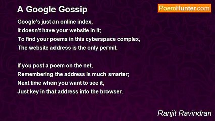 Ranjit Ravindran - A Google Gossip