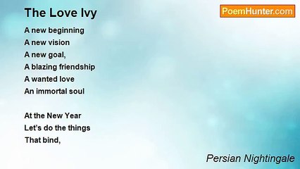 Persian Nightingale - The Love Ivy