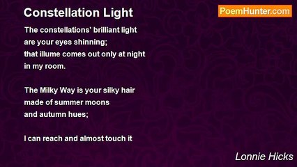 Lonnie Hicks - Constellation Light