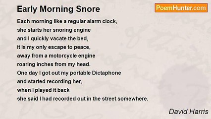 David Harris - Early Morning Snore