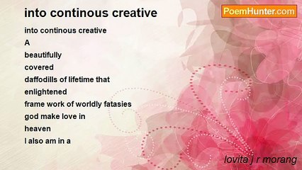 lovita j r morang - into continous creative