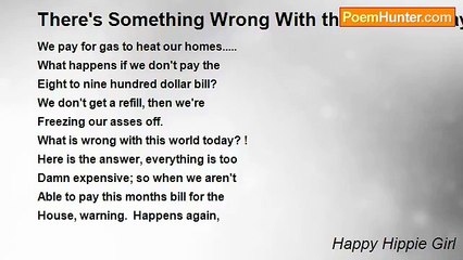 Happy Hippie Girl - There's Something Wrong With the World Today