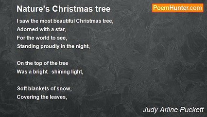 Judy Arline Puckett - Nature’s Christmas tree