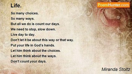 Miranda Stoltz - Life.