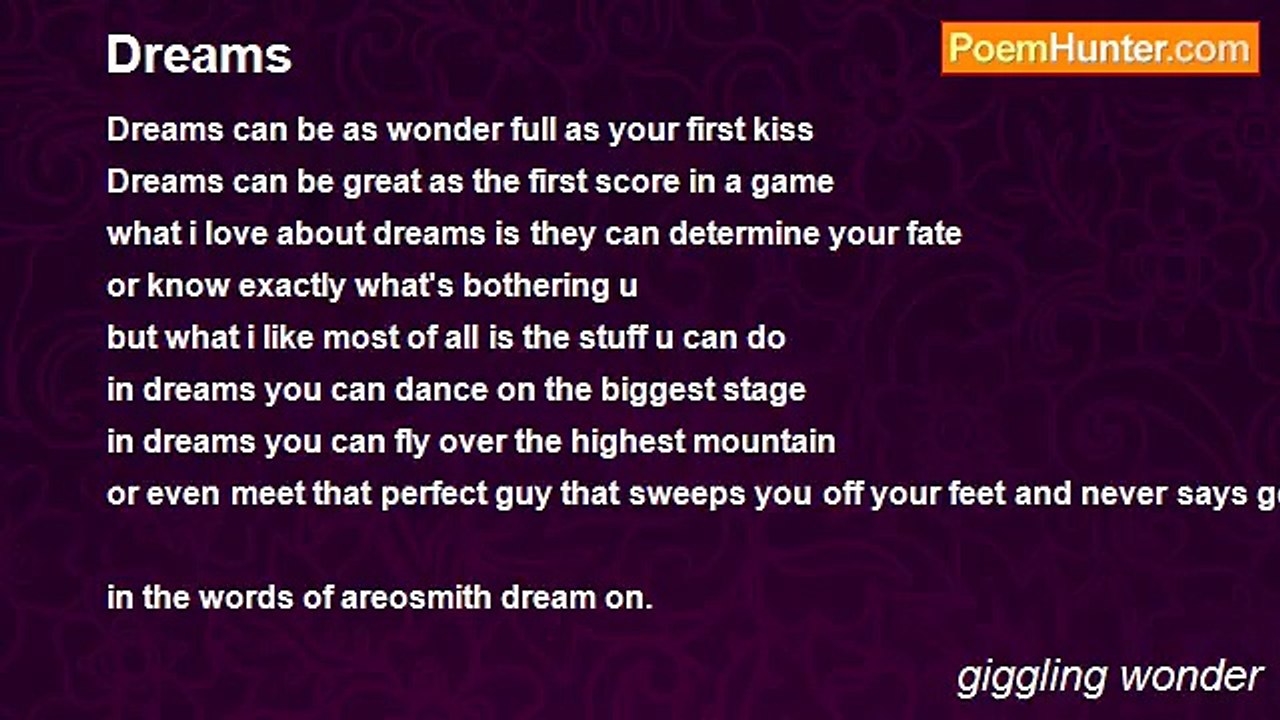 giggling wonder - Dreams