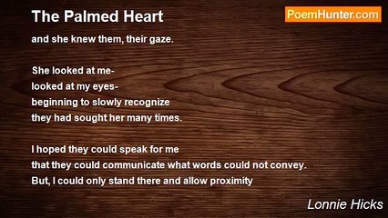 Lonnie Hicks - The Palmed Heart