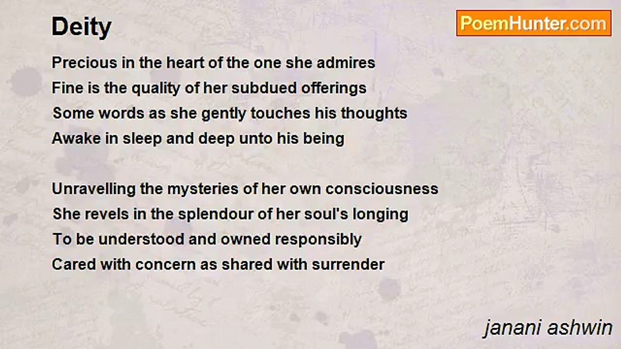 janani ashwin - Deity
