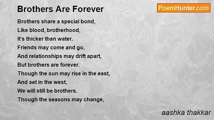 aashka thakkar - Brothers Are Forever