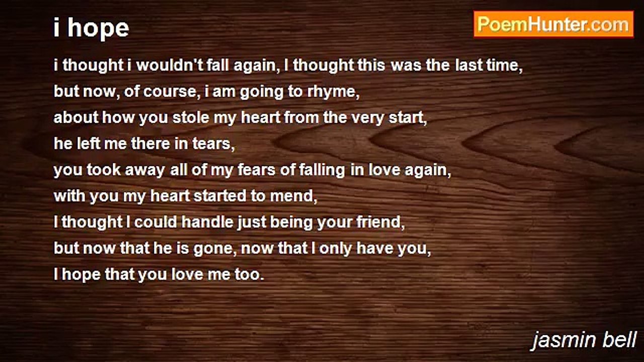 jasmin bell - i hope