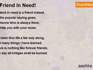 aashka thakkar - A Friend In Need!