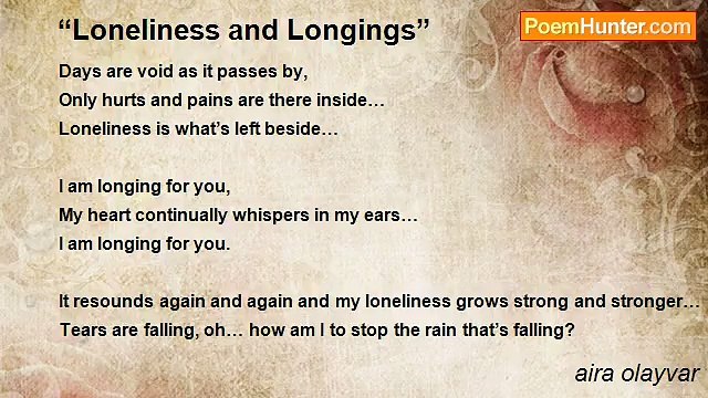 aira olayvar - “Loneliness and Longings”
