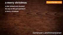 Samanyan Lakshminarayanan - a merry christmas