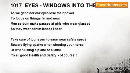John Knight - 1017  EYES - WINDOWS INTO THE SOUL