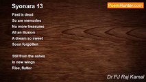 Dr PJ Raj Kamal - Syonara 13