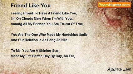 Apurva Jain - Friend Like You