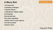 Dog goD 8Hate - A Merry Exit