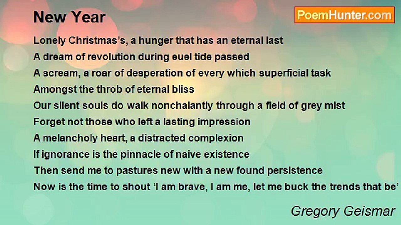 Gregory Geismar - New Year
