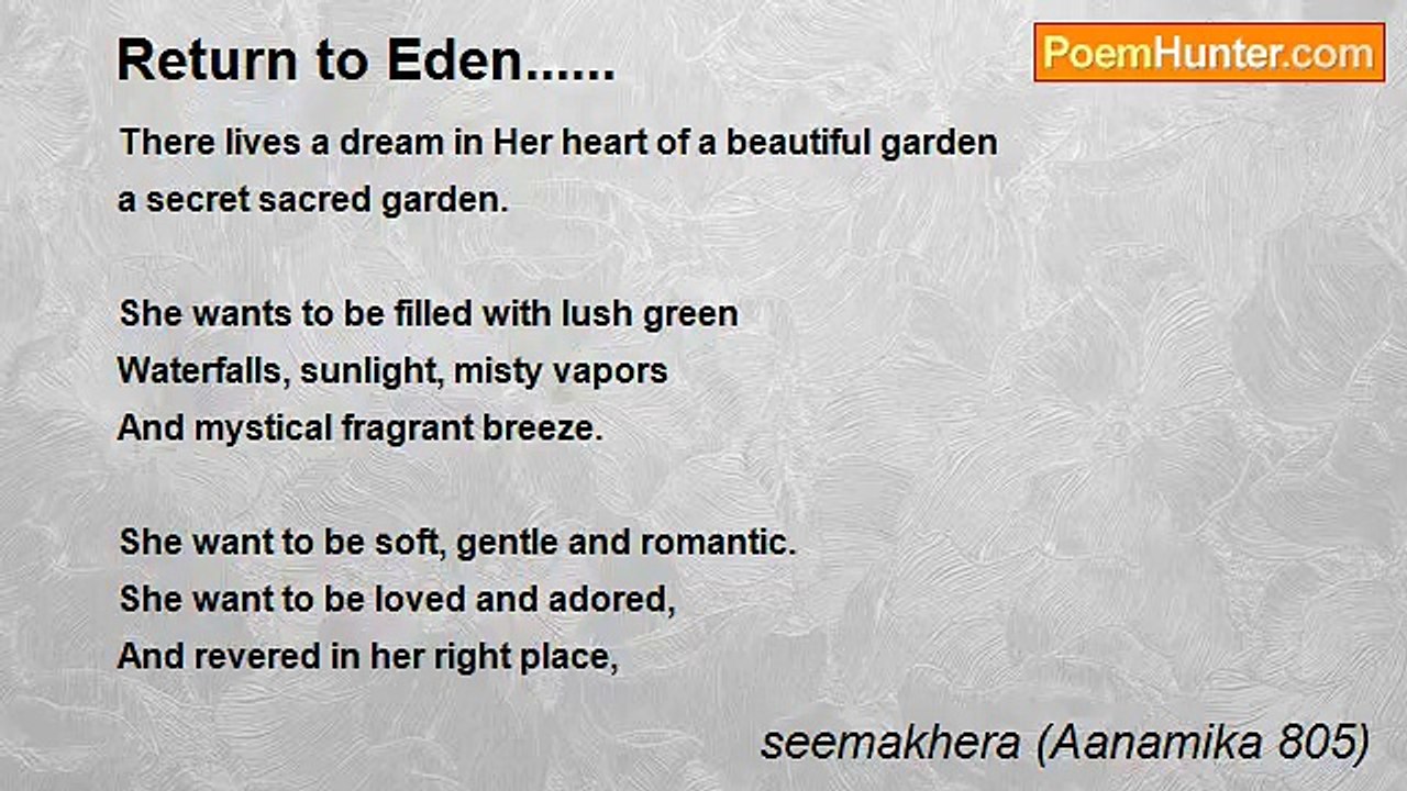 seemakhera (Aanamika 805) - Return to Eden......