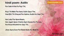 Apurva Jain - hindi poem- Astitv