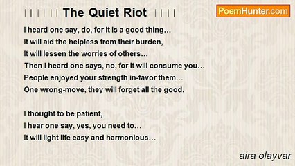 aira olayvar -    The Quiet Riot   