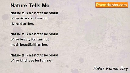 Palas Kumar Ray - Nature Tells Me