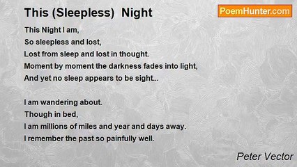 Peter Vector - This (Sleepless)  Night