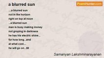 Samanyan Lakshminarayanan - a blurred sun