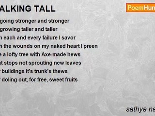 sathya narayana - WALKING TALL