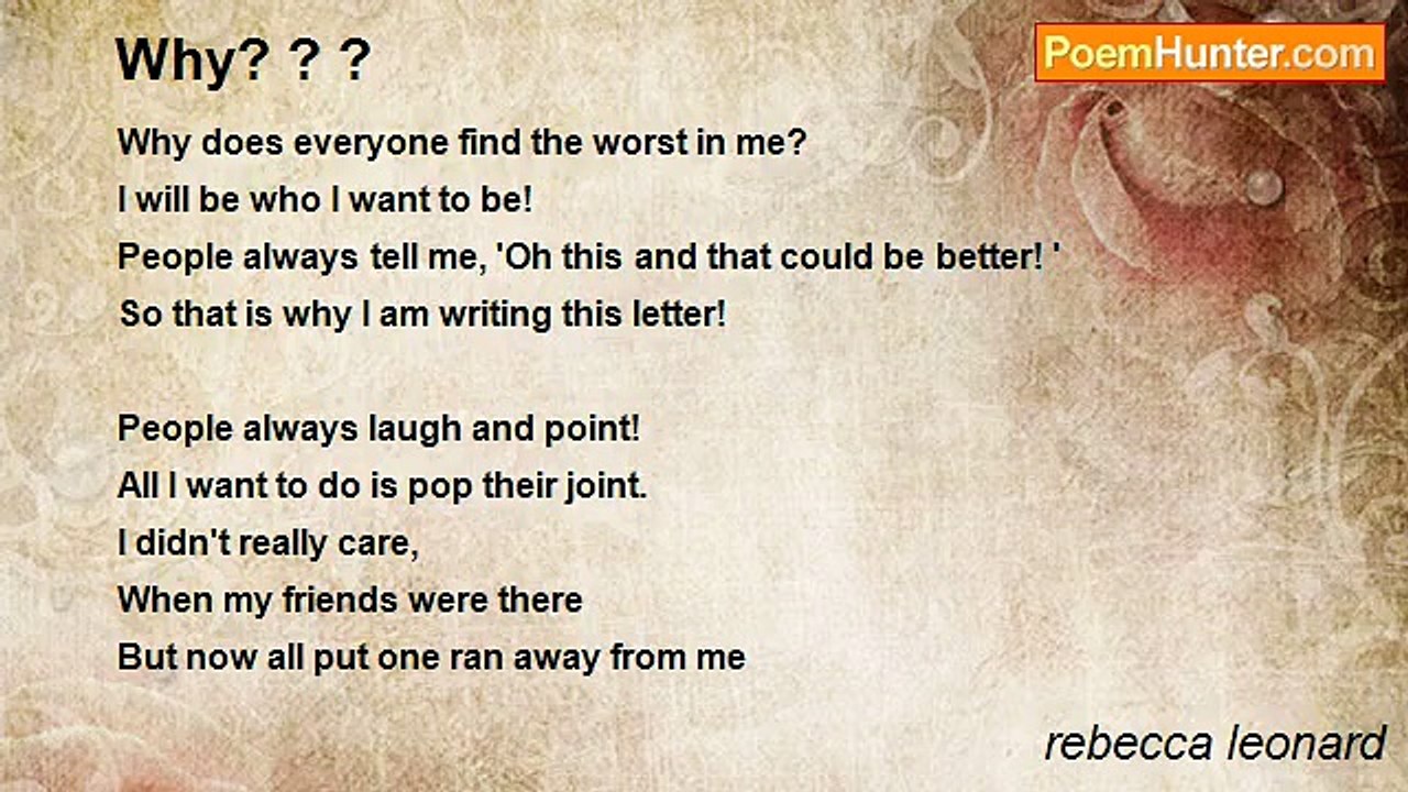 rebecca leonard - Why? ? ?