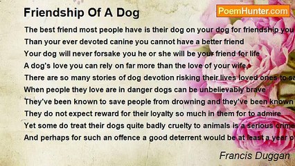 Francis Duggan - Friendship Of A Dog