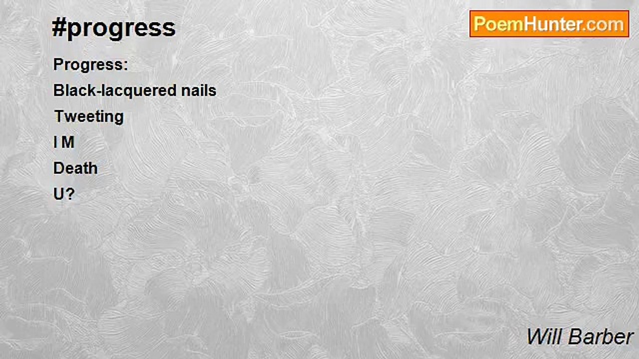 Will Barber - #progress