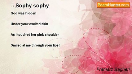 Framarz Bagheri - ٍ Sophy sophy