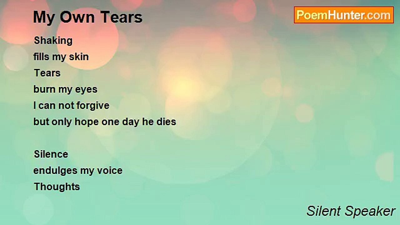 Silent Speaker - My Own Tears