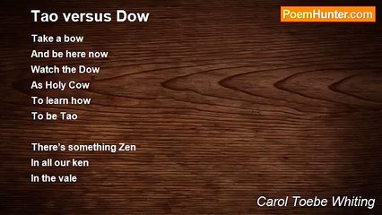 Carol Toebe Whiting - Tao versus Dow