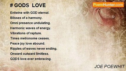 JOE POEWHIT - # GODS  LOVE