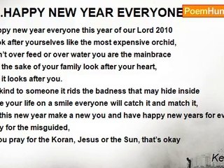 Ken e Hall - .....HAPPY NEW YEAR EVERYONE ON THIS PLANET