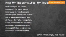 (brief renderings) Joe Fazio - Hear My Thoughts...Feel My Touch