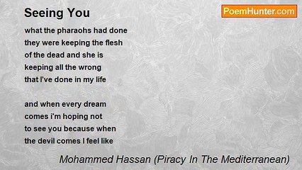 Mohammed Hassan (Piracy In The Mediterranean) - Seeing You