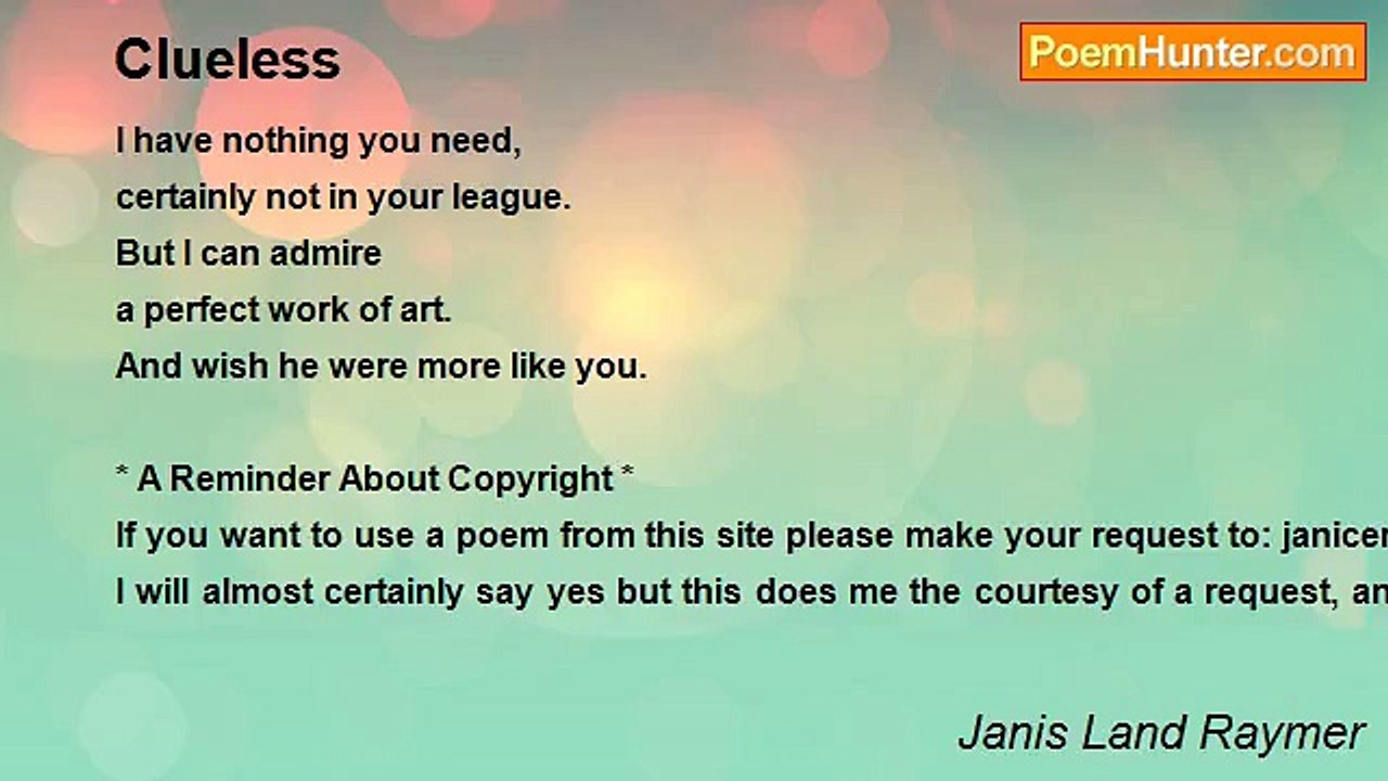 Janis Land Raymer - Clueless