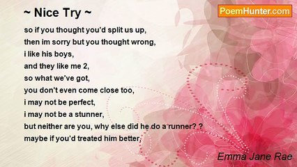 Emma Jane Rae - ~ Nice Try ~