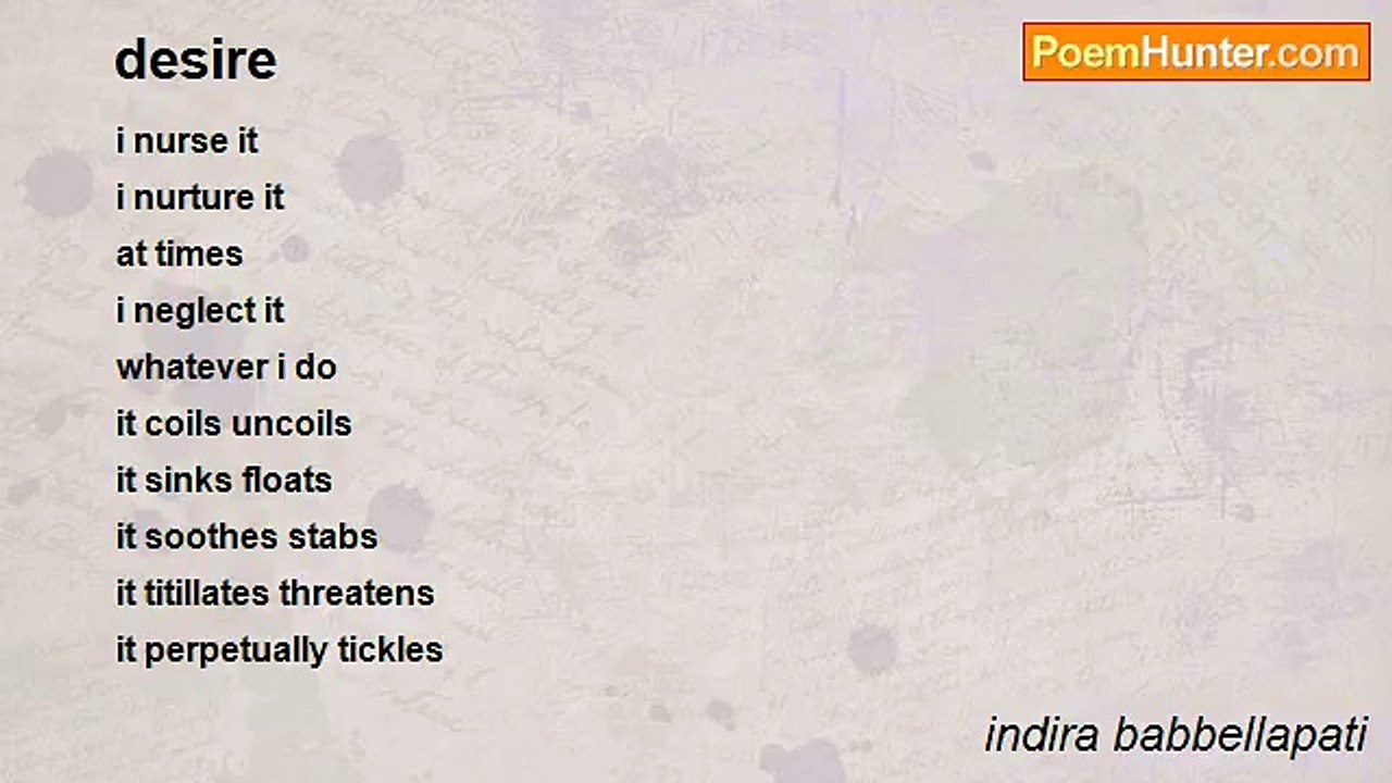 indira babbellapati - desire