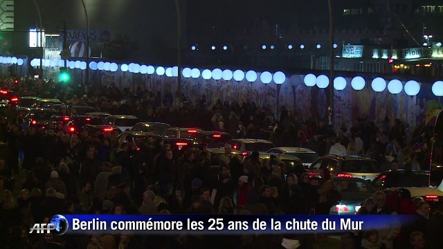 Lâcher de ballons à Berlin pour commémorer la chute du Mur