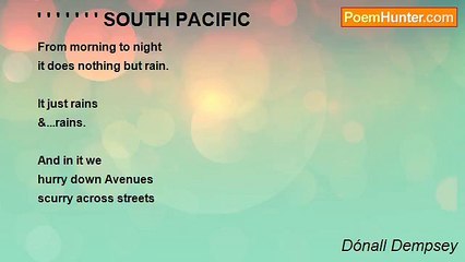 Dónall Dempsey - ' ' ' ' ' ' ' SOUTH PACIFIC