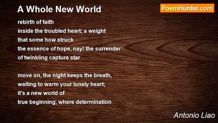 Antonio Liao - A Whole New World
