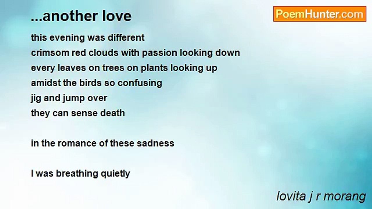 lovita j r morang - ...another love